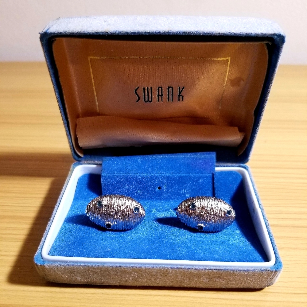 Swank Football Cuff Links